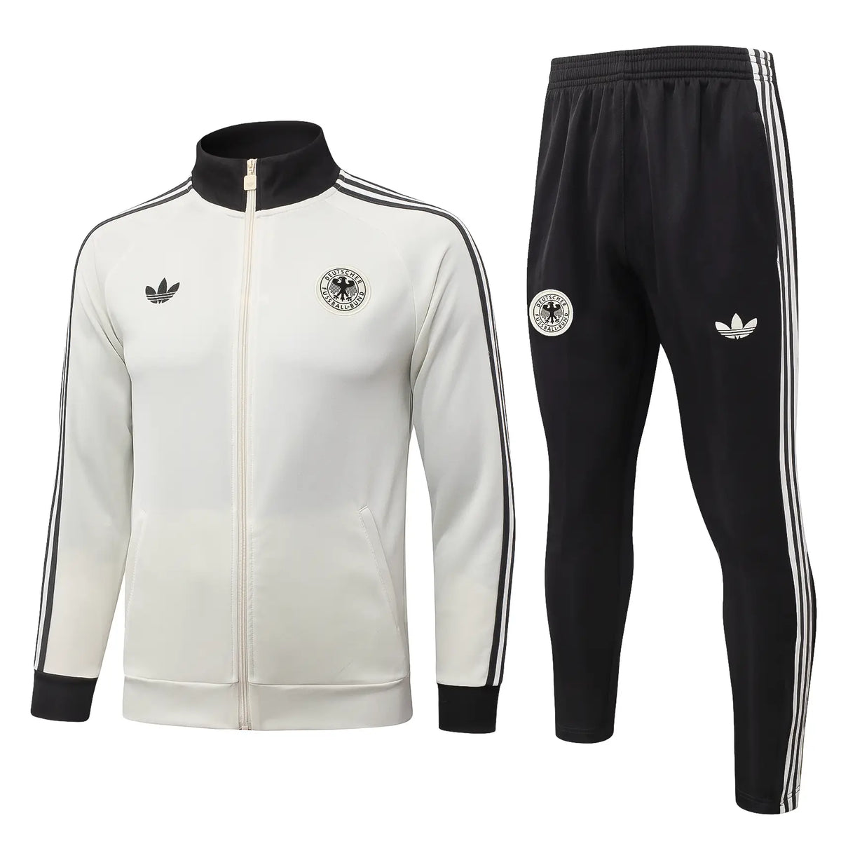 Tuta Full-zip Germania 26/27 Uomo Bianco e Nero | Tuta da Calcio