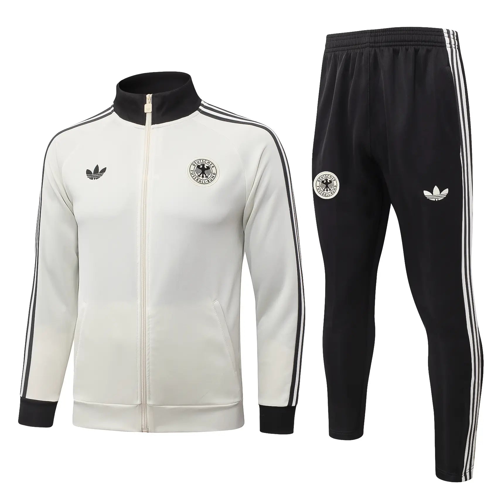 Tuta Full-zip Germania 26/27 Uomo Bianco e Nero | Tuta da Calcio