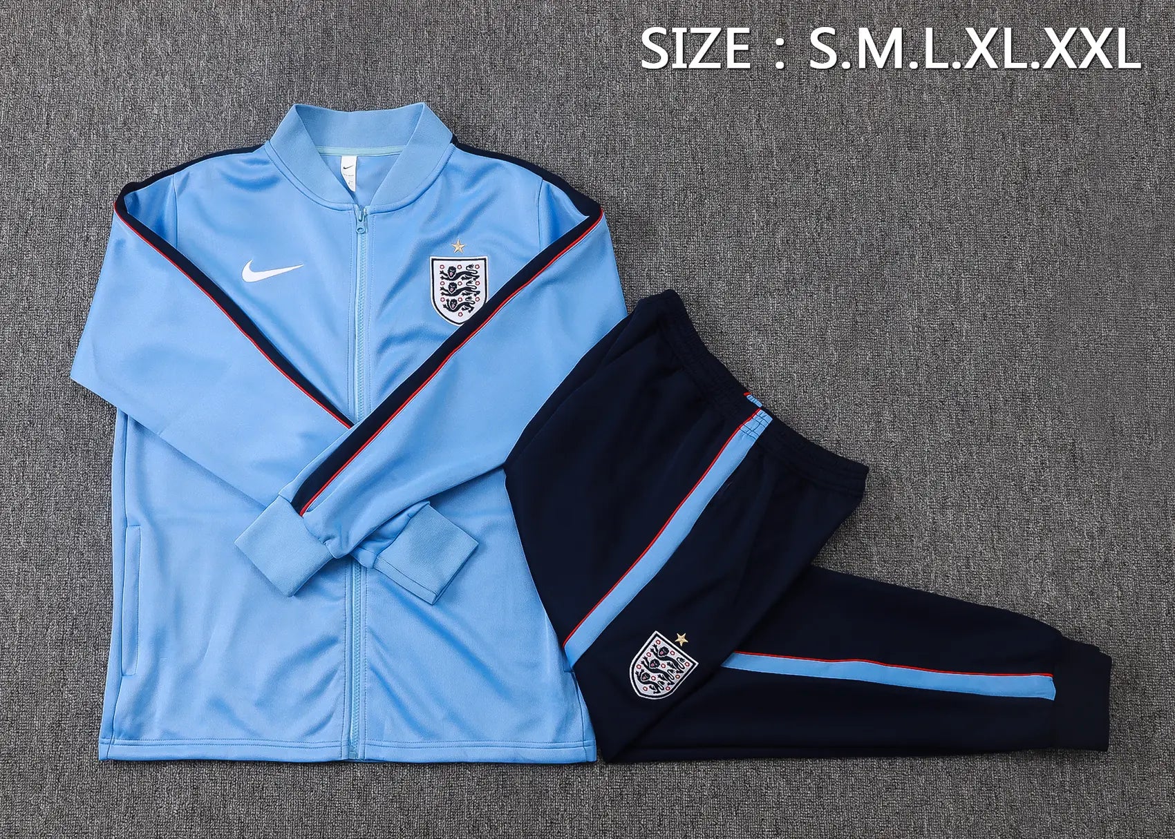 Tuta Full-zip Inghilterra 26/27 Uomo Azzurro | Tuta da Calcio