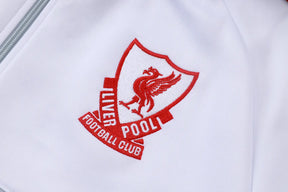 Tuta Full-zip Liverpool 26/27 Uomo Bianco e Grigio | Tuta da Calcio