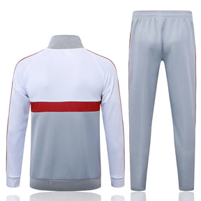 Tuta Full-zip Liverpool 26/27 Uomo Bianco e Grigio | Tuta da Calcio
