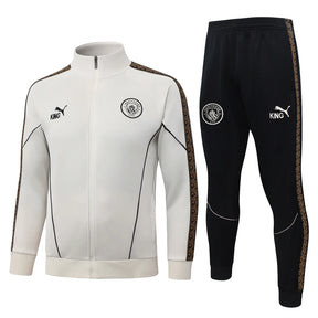 Tuta Full-zip Manchester City 26/27 Uomo Bianco e Nero | Tuta da Calcio