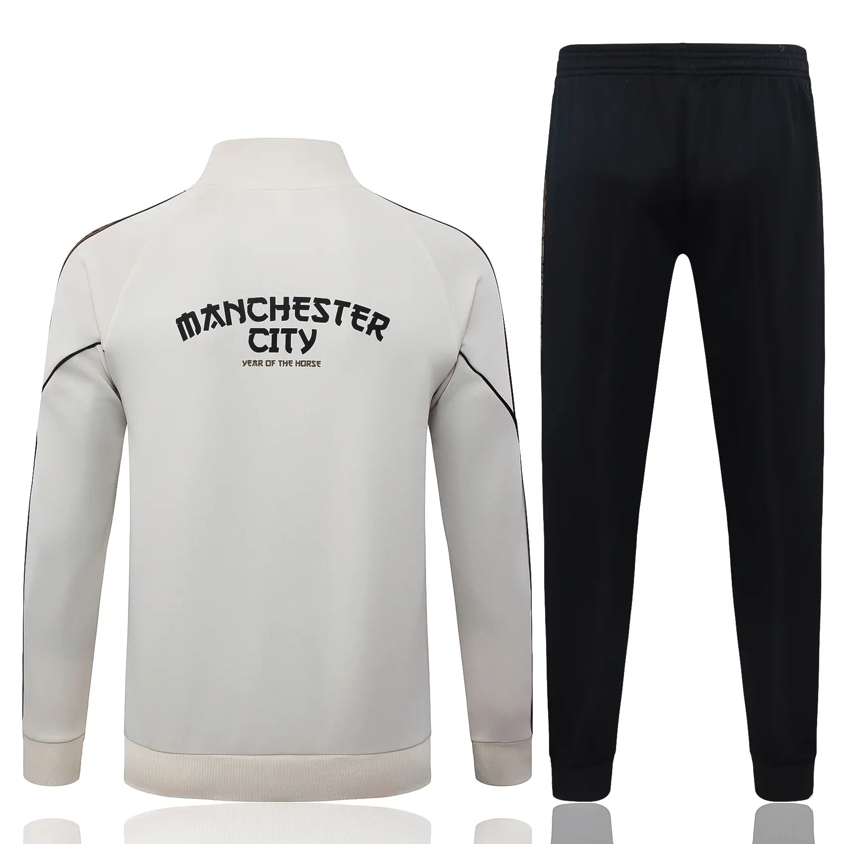 Tuta Full-zip Manchester City 26/27 Uomo Bianco e Nero | Tuta da Calcio