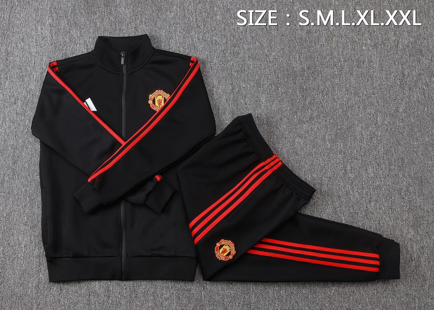 Tuta Full-zip Manchester United 26/27 Uomo Nero | Tuta da Calcio