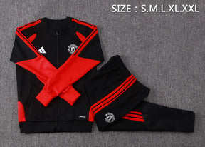 Tuta Full-zip Manchester United 26/27 Uomo Nero/Rosso | Tuta da Calcio