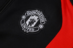 Tuta Full-zip Manchester United 26/27 Uomo Nero/Rosso | Tuta da Calcio