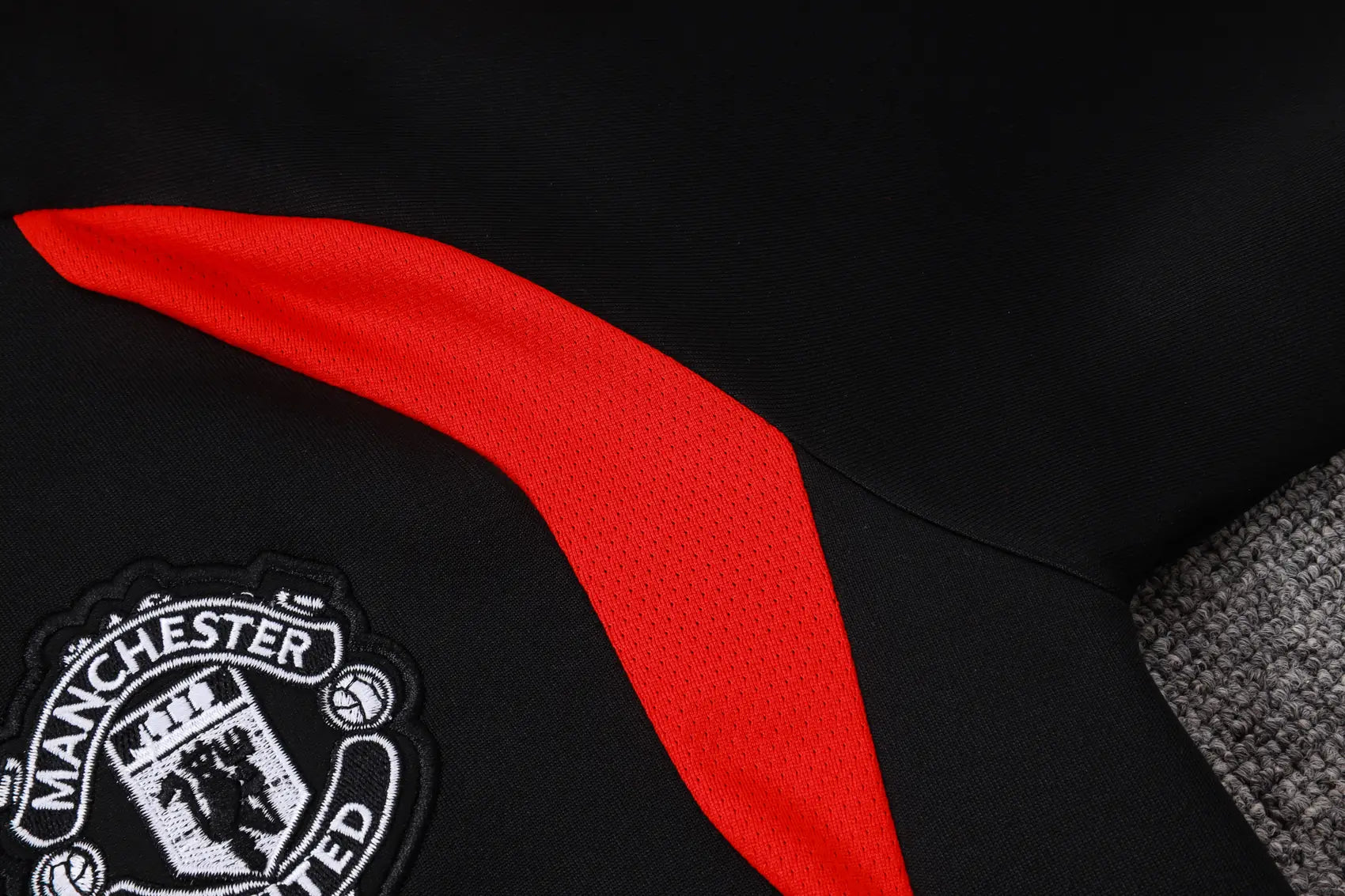 Tuta Full-zip Manchester United 26/27 Uomo Nero/Rosso | Tuta da Calcio