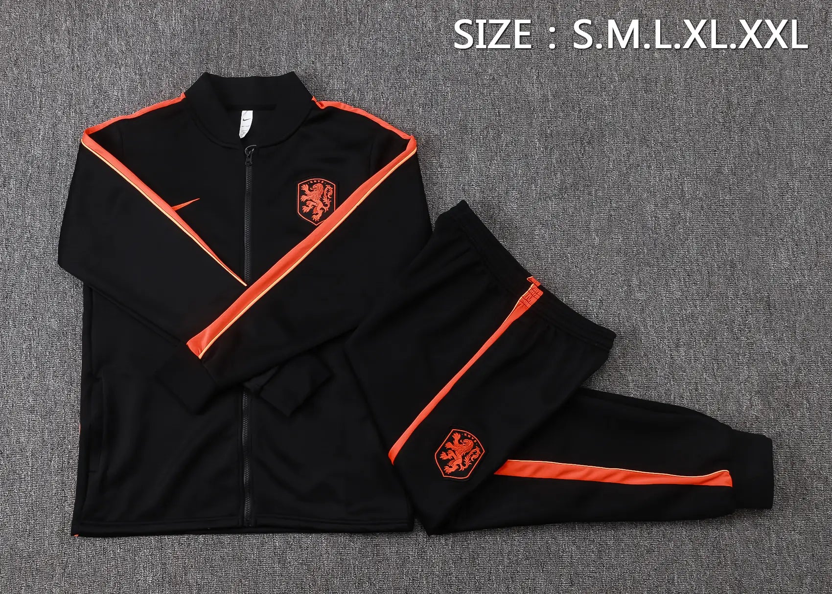 Tuta Full-zip Olanda 26/27 Uomo Nero | Tuta da Calcio