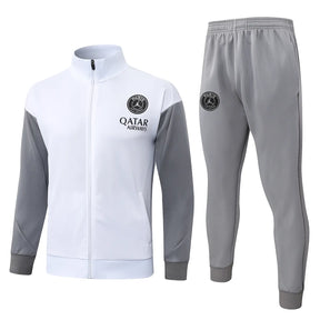 Tuta Full-zip Paris 26/27 Uomo Bianco e Grigio | Tuta da Calcio