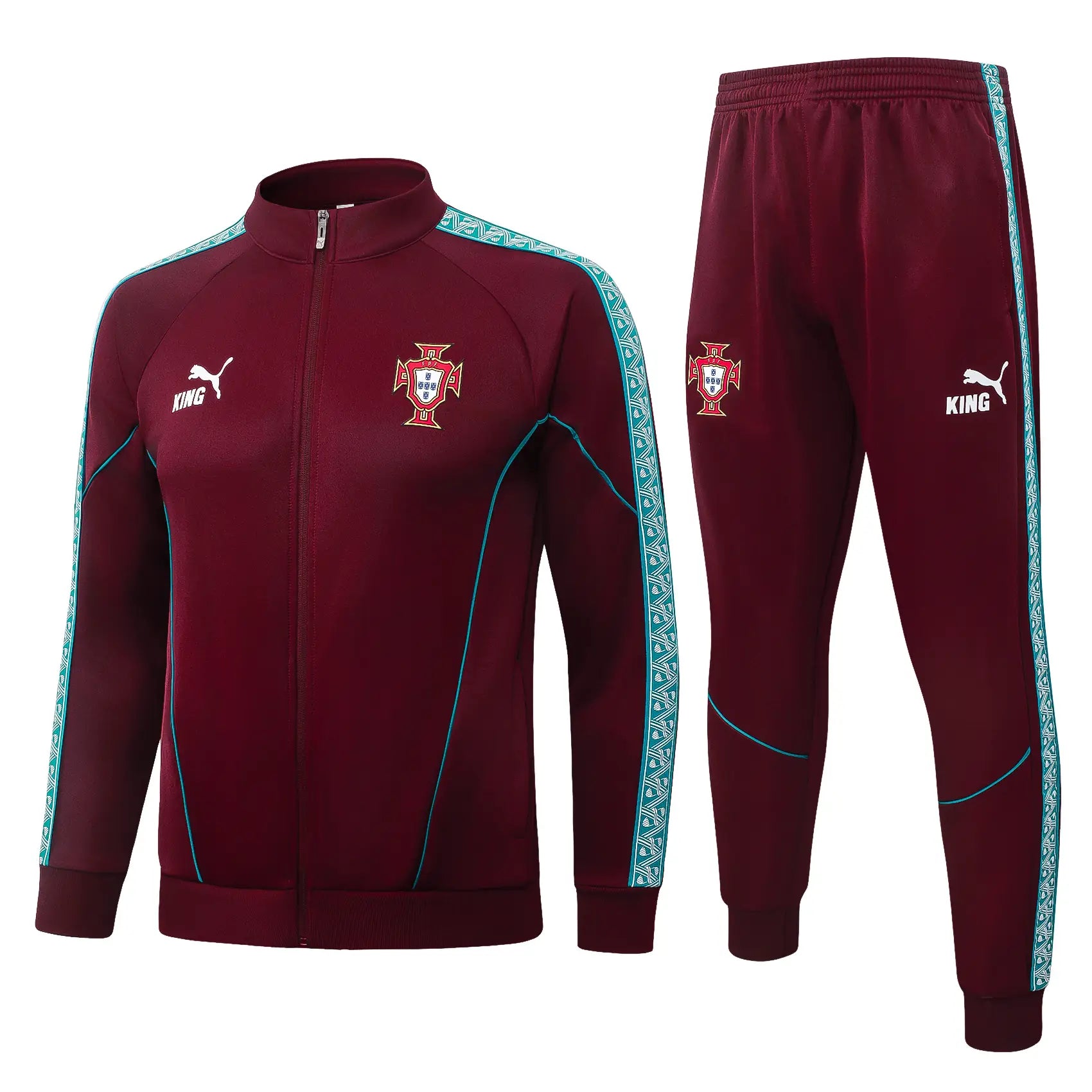 Tuta Full-zip Portogallo 26/27 Uomo Bordeaux | Tuta da Calcio