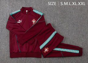 Tuta Full-zip Portogallo 26/27 Uomo Bordeaux | Tuta da Calcio