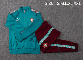 Tuta Full-zip Portogallo 26/27 Uomo Turchese e Bordeaux | Tuta da Calcio