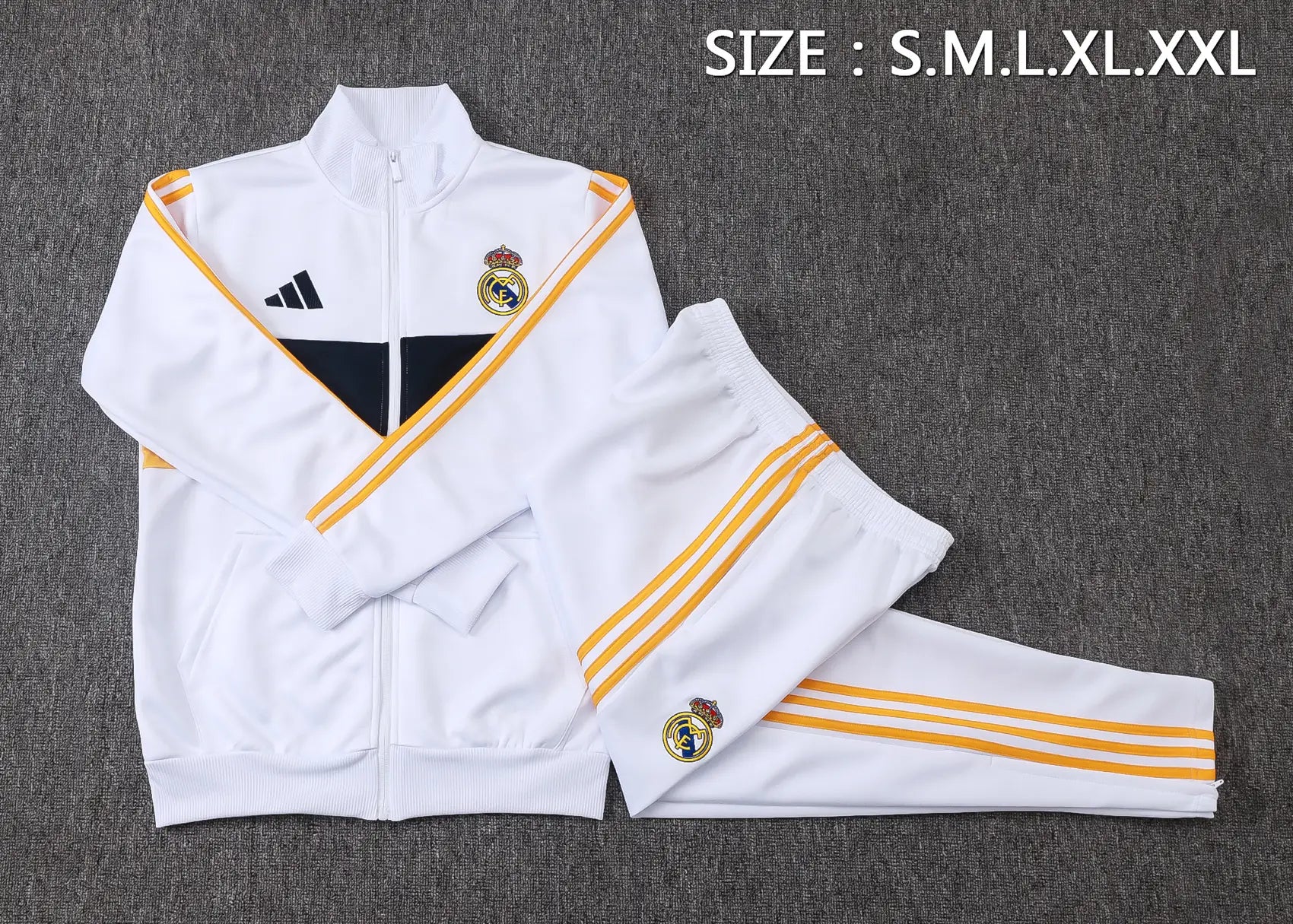 Tuta Full-zip Real Madrid 26/27 Uomo Bianco | Tuta da Calcio