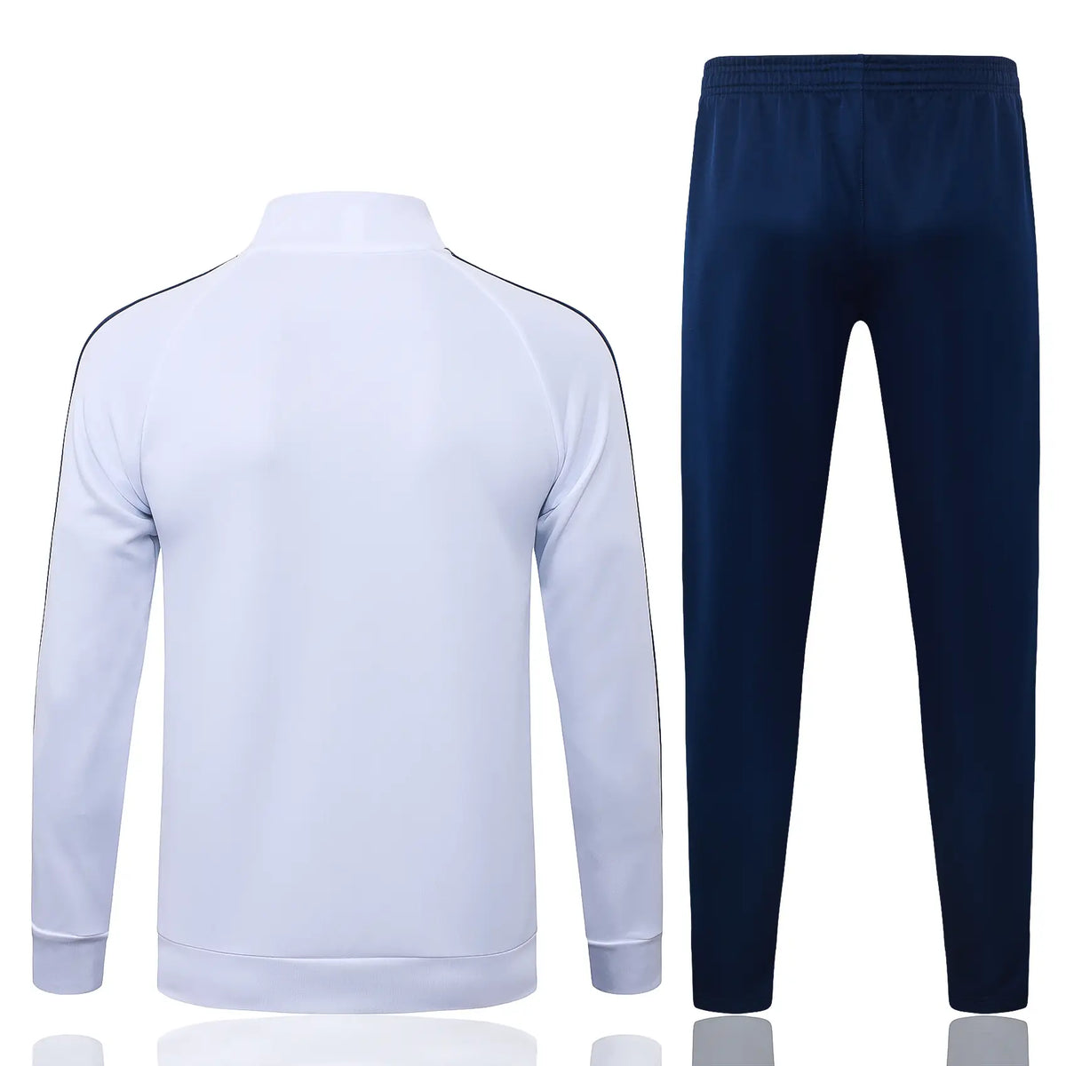 Tuta Full-zip Real Madrid 26/27 Uomo Bianco e Blu Navy | Tuta da Calcio