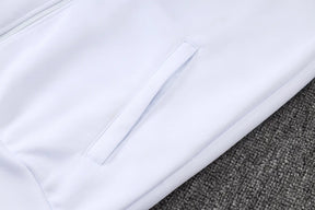Tuta Full-zip Real Madrid 26/27 Uomo Bianco e Blu Navy | Tuta da Calcio