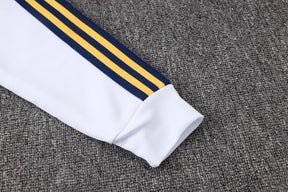 Tuta Full-zip Real Madrid 26/27 Uomo Bianco e Blu Navy | Tuta da Calcio
