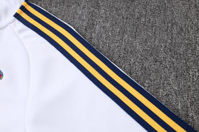 Tuta Full-zip Real Madrid 26/27 Uomo Bianco e Blu Navy | Tuta da Calcio