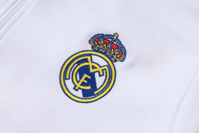 Tuta Full-zip Real Madrid 26/27 Uomo Bianco e Nero | Tuta da Calcio