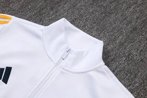 Tuta Full-zip Real Madrid 26/27 Uomo Bianco e Nero | Tuta da Calcio