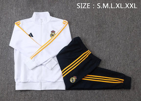 Tuta Full-zip Real Madrid 26/27 Uomo Bianco e Nero | Tuta da Calcio