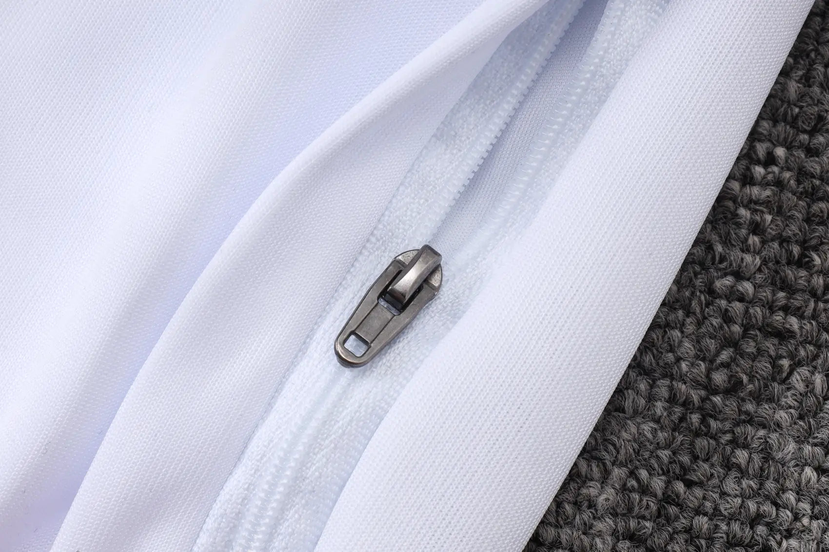 Tuta Full-zip Real Madrid 26/27 Uomo Bianco e Nero | Tuta da Calcio