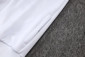 Tuta Full-zip Real Madrid 26/27 Uomo Bianco e Nero | Tuta da Calcio