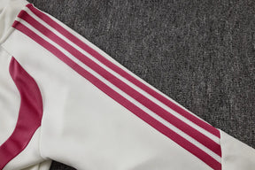 Tuta Full-zip Real Madrid 26/27 Uomo Bianco e Rosa | Tuta da Calcio