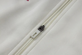 Tuta Full-zip Real Madrid 26/27 Uomo Bianco e Rosa | Tuta da Calcio