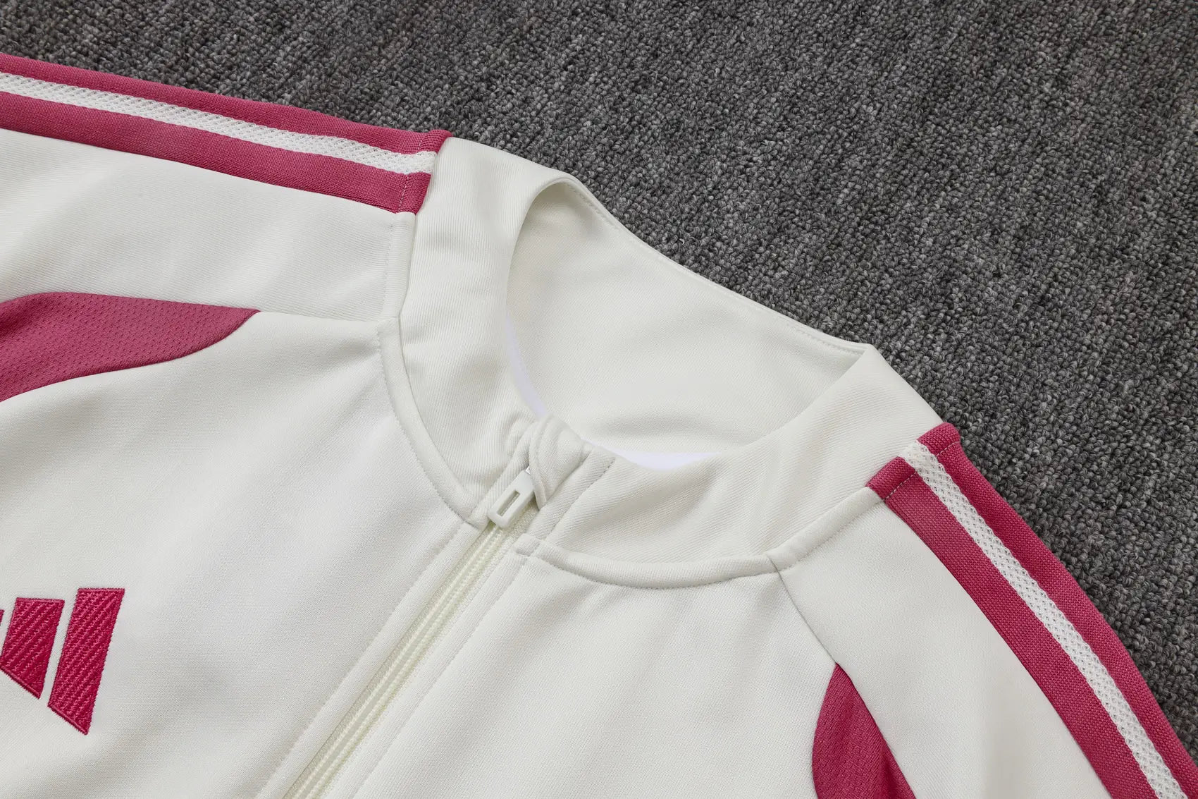 Tuta Full-zip Real Madrid 26/27 Uomo Bianco e Rosa | Tuta da Calcio