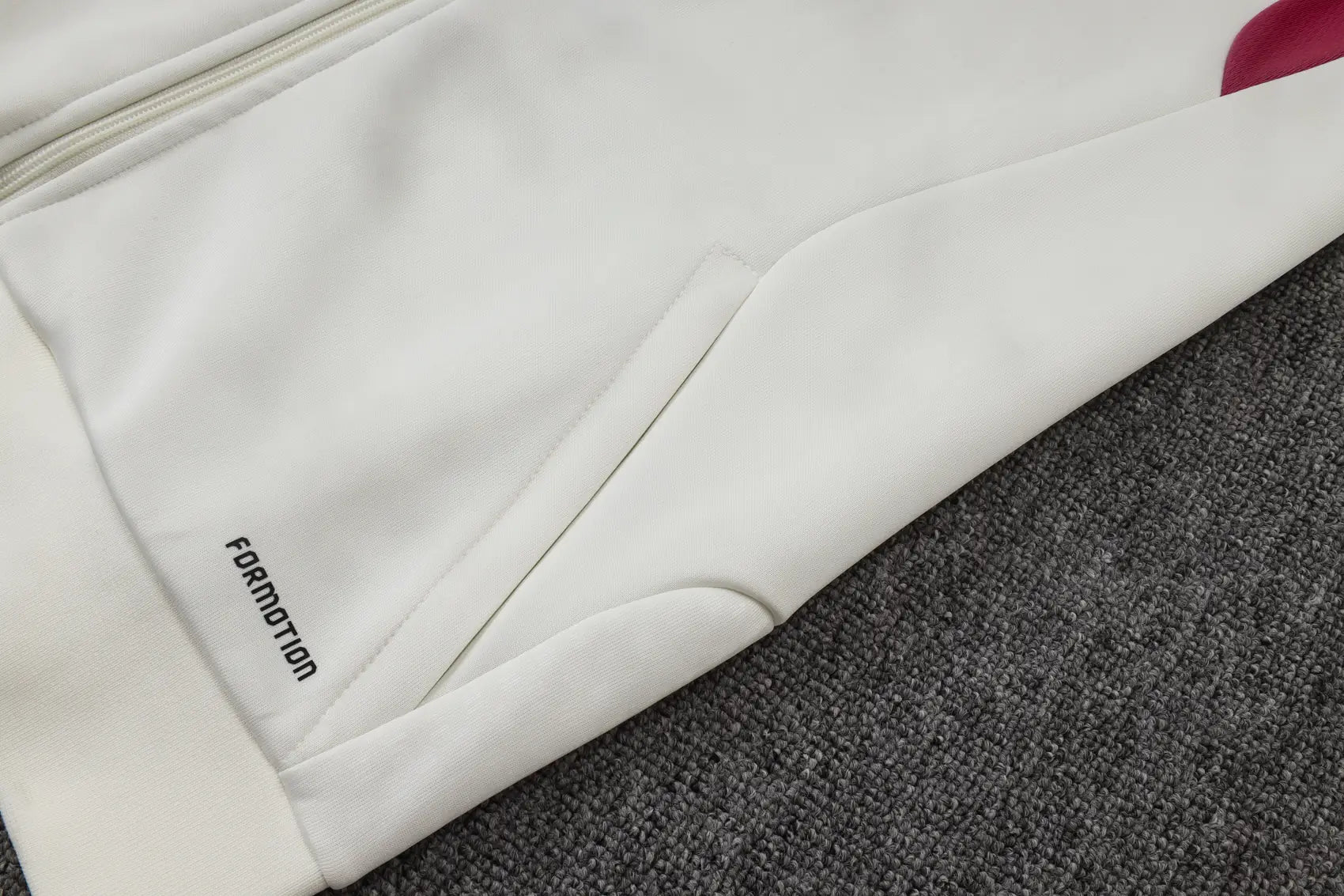 Tuta Full-zip Real Madrid 26/27 Uomo Bianco e Rosa | Tuta da Calcio
