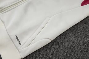 Tuta Full-zip Real Madrid 26/27 Uomo Bianco e Rosa | Tuta da Calcio