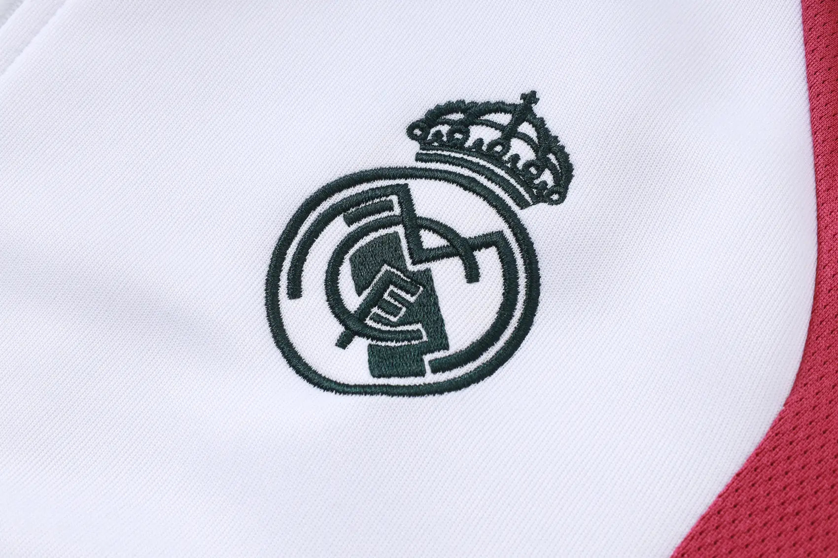 Tuta Full-zip Real Madrid 26/27 Uomo Bianco e Verde Petrolio | Tuta da Calcio