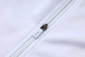 Tuta Full-zip Real Madrid 26/27 Uomo Bianco e Verde Petrolio | Tuta da Calcio