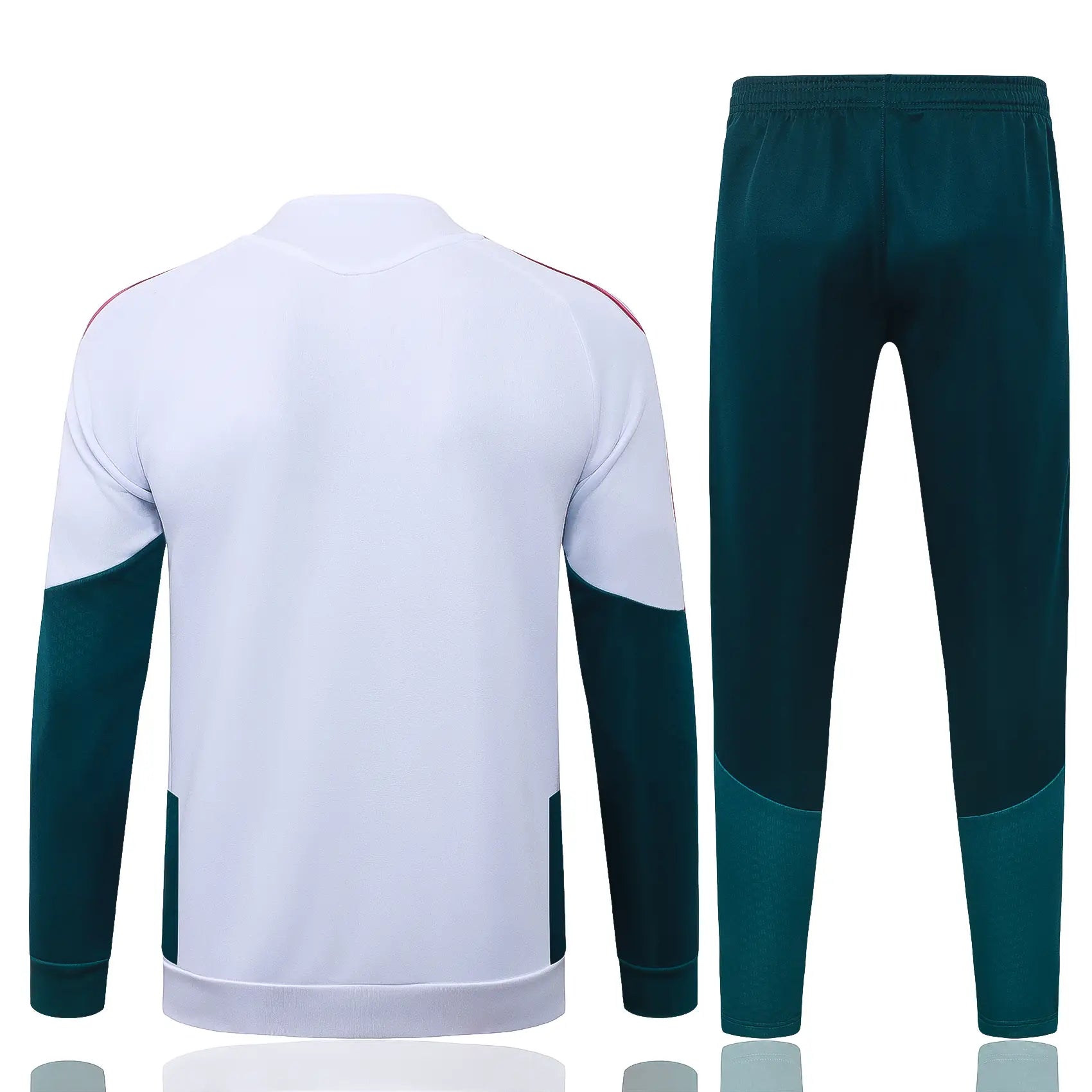 Tuta Full-zip Real Madrid 26/27 Uomo Bianco e Verde Petrolio | Tuta da Calcio
