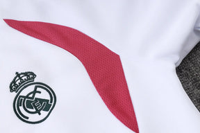 Tuta Full-zip Real Madrid 26/27 Uomo Bianco e Verde Petrolio | Tuta da Calcio