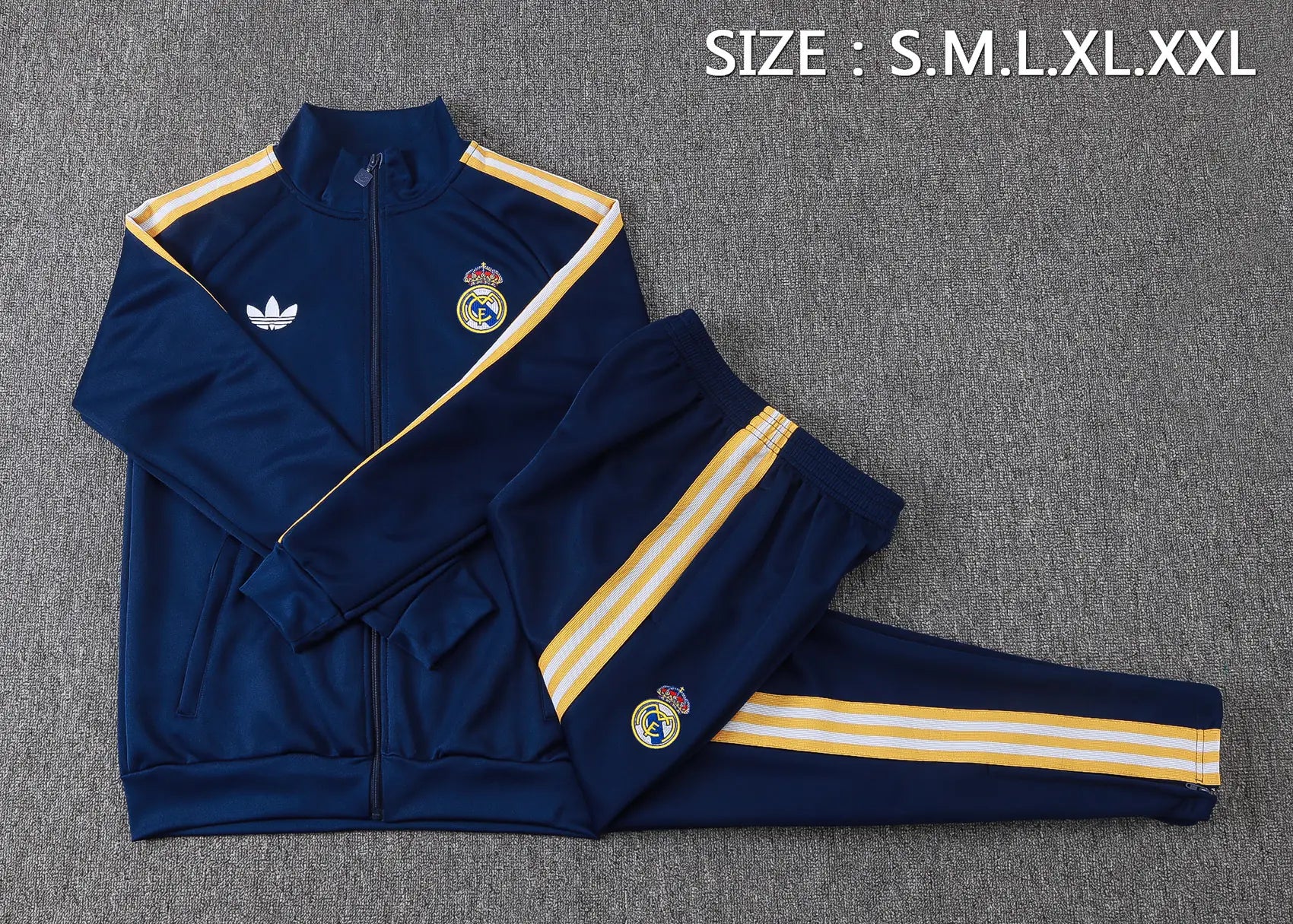 Tuta Full-zip Real Madrid 26/27 Uomo Blu Navy | Tuta da Calcio