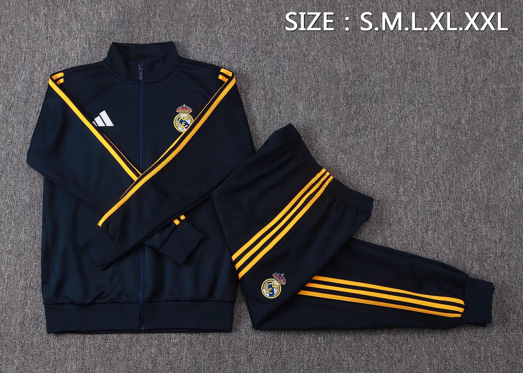 Tuta Full-zip Real Madrid 26/27 Uomo Blu Navy | Tuta da Calcio