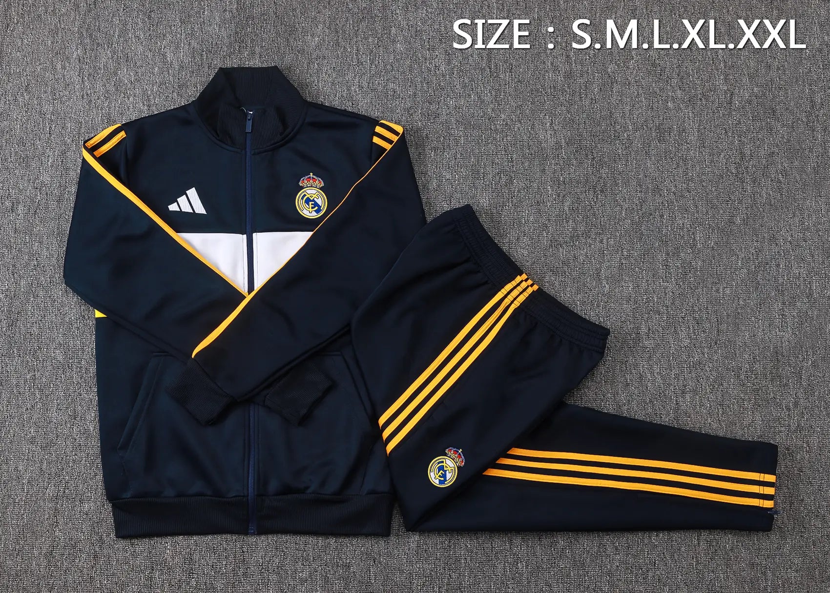 Tuta Full-zip Real Madrid 26/27 Uomo Blu Navy | Tuta da Calcio