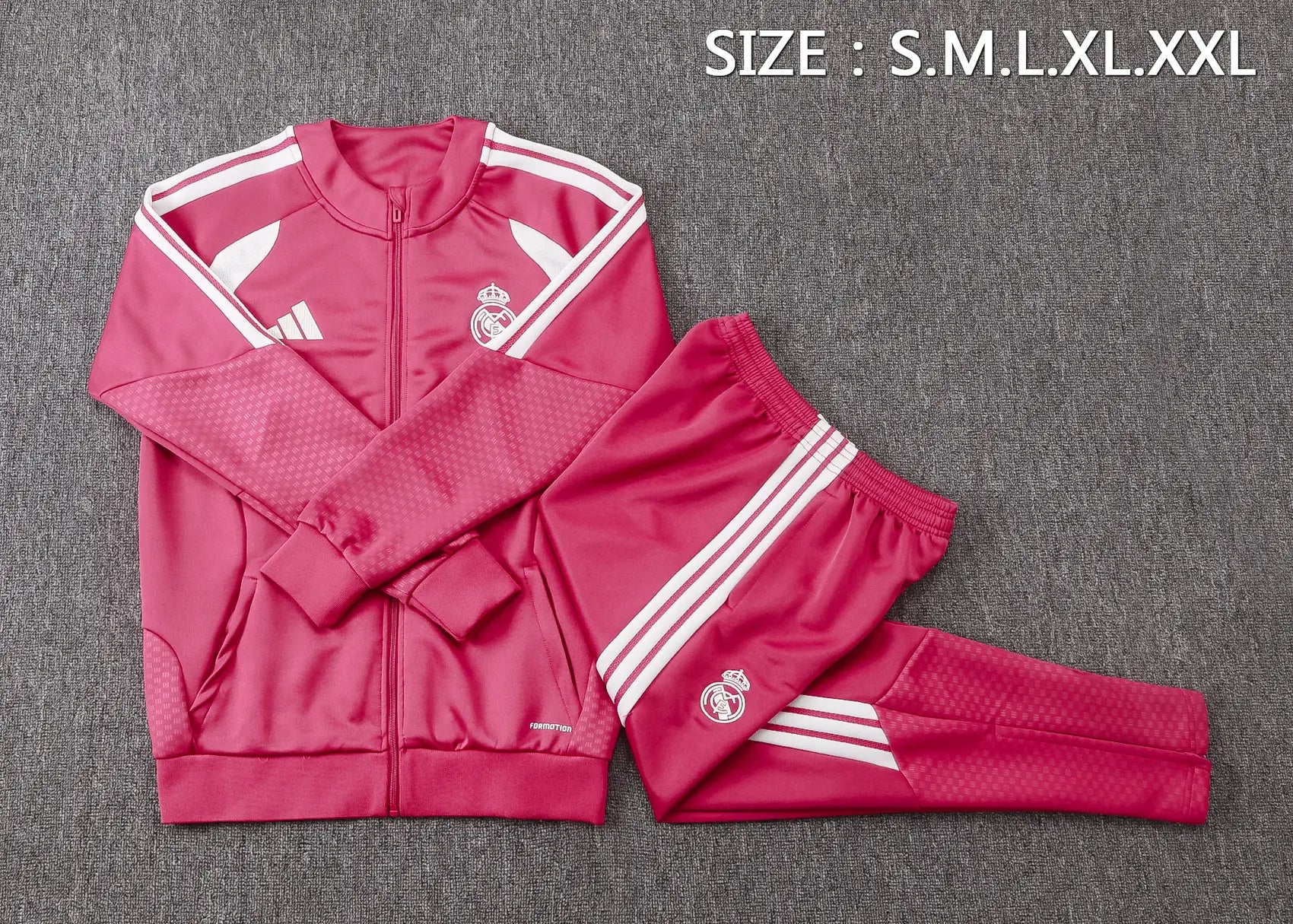 Tuta Full-zip Real Madrid 26/27 Uomo Rosa | Tuta da Calcio