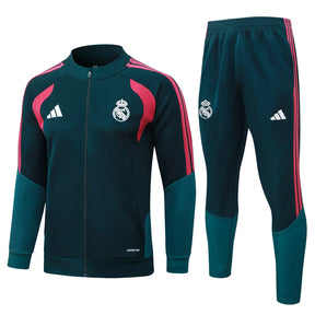 Tuta Full-zip Real Madrid 26/27 Uomo Verde Petrolio | Tuta da Calcio