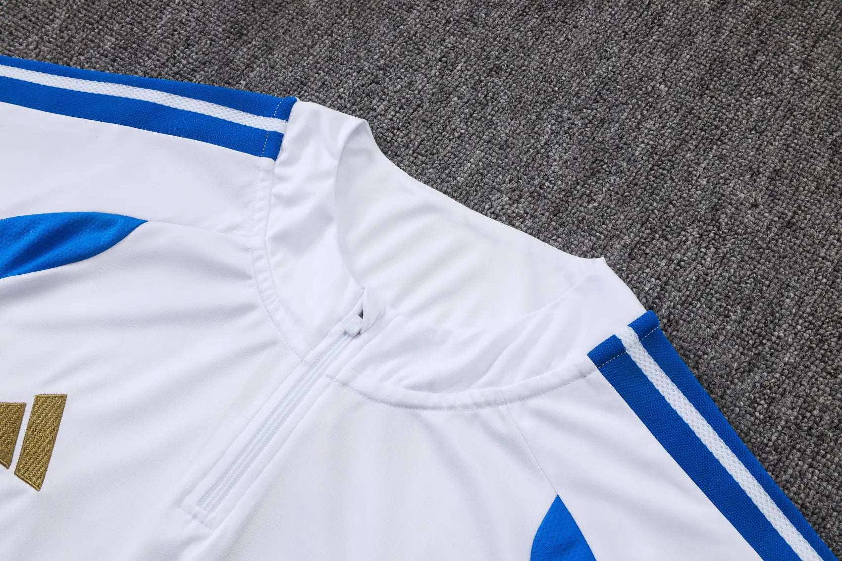 Tuta Half-zip 26/27 Uomo Bianco e Blu | Tuta da Calcio