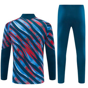 Tuta Half-zip Arsenal 26/27 Uomo Blu Navy con dettagli Rosso e Azzurro | Tuta da Calcio