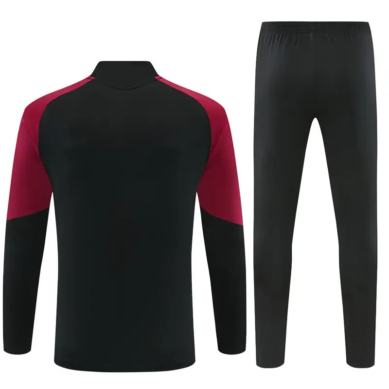 Tuta Half-zip Arsenal 26/27 Uomo Nero e Bordeaux | Tuta da Calcio