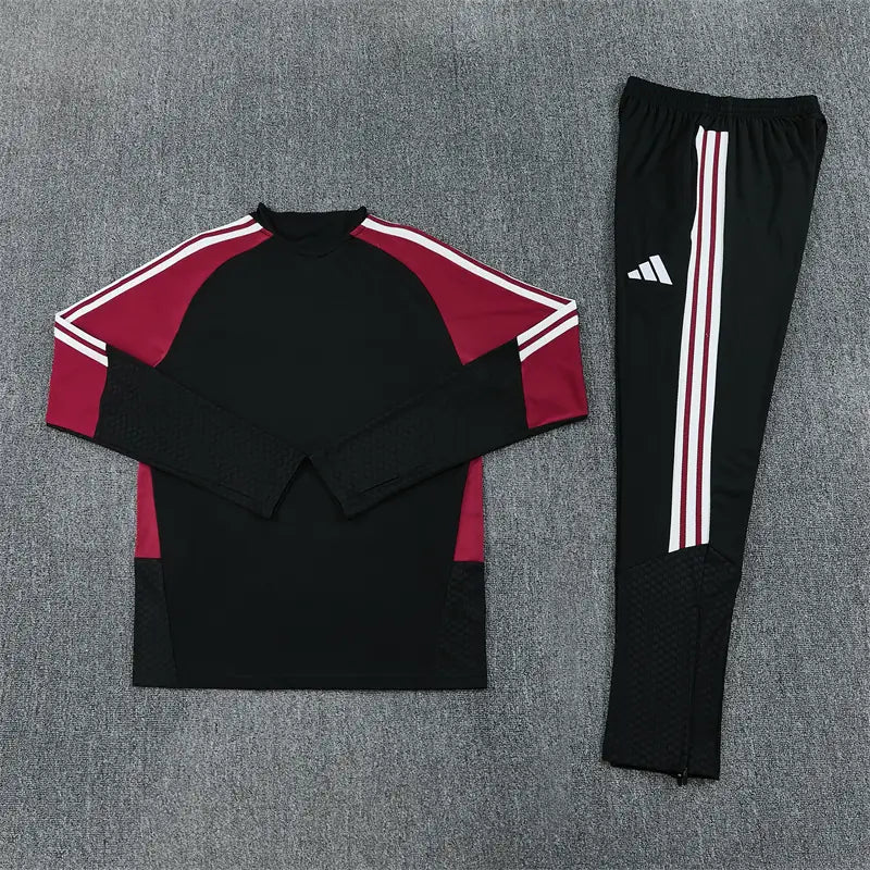 Tuta Half-zip Arsenal 26/27 Uomo Nero e Bordeaux | Tuta da Calcio