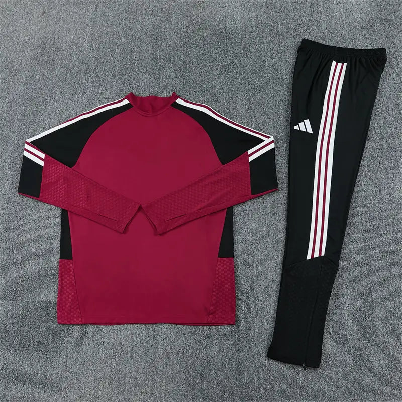 Tuta Half-zip Arsenal 26/27 Uomo Rosso Bordeaux e Nero | Tuta da Calcio