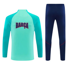 Tuta Half-zip Barcelona 26/27 Uomo Azzurro e Blu Navy | Tuta da Calcio