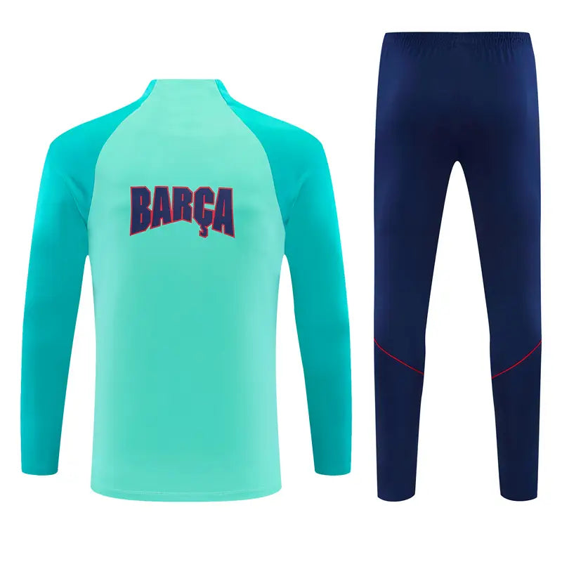 Tuta Half-zip Barcelona 26/27 Uomo Azzurro e Blu Navy | Tuta da Calcio