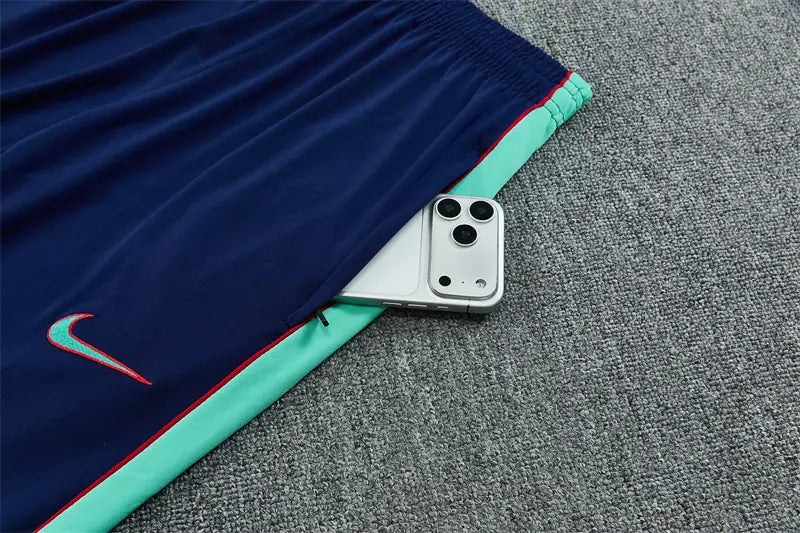 Tuta Half-zip Barcelona 26/27 Uomo Azzurro e Blu Navy | Tuta da Calcio