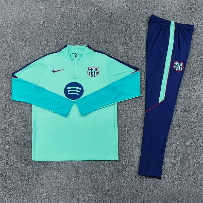 Tuta Half-zip Barcelona 26/27 Uomo Azzurro e Blu Navy | Tuta da Calcio