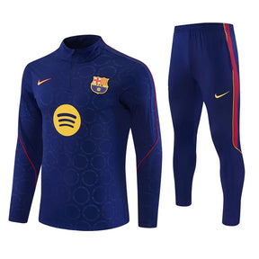 Tuta Half-zip Barcelona 26/27 Uomo Blu Navy | Tuta da Calcio
